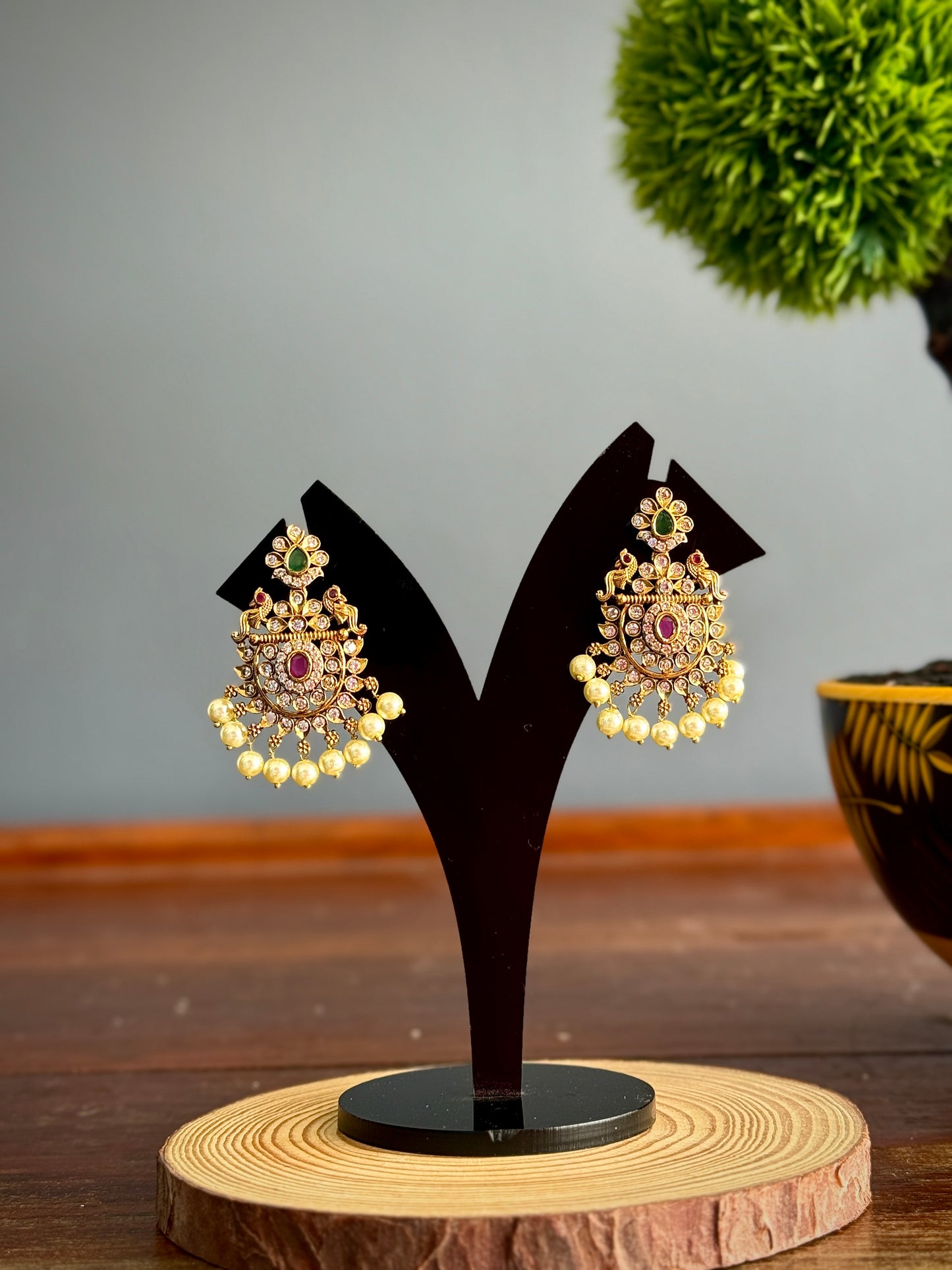 AD Chandbali | Earrings | Imitation Jewellery