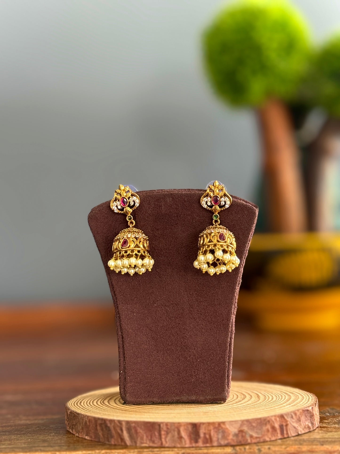 Golden Eardrops | Earrings | imitation Jewellery
