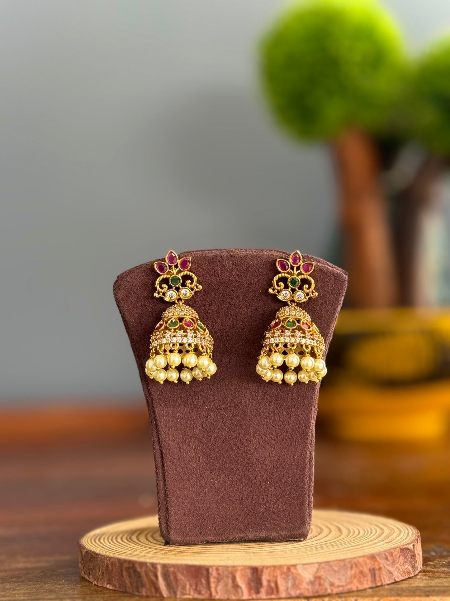 Nayika jhumka | Earing | Imitation jewellery