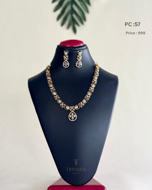 AD star stoned necklace